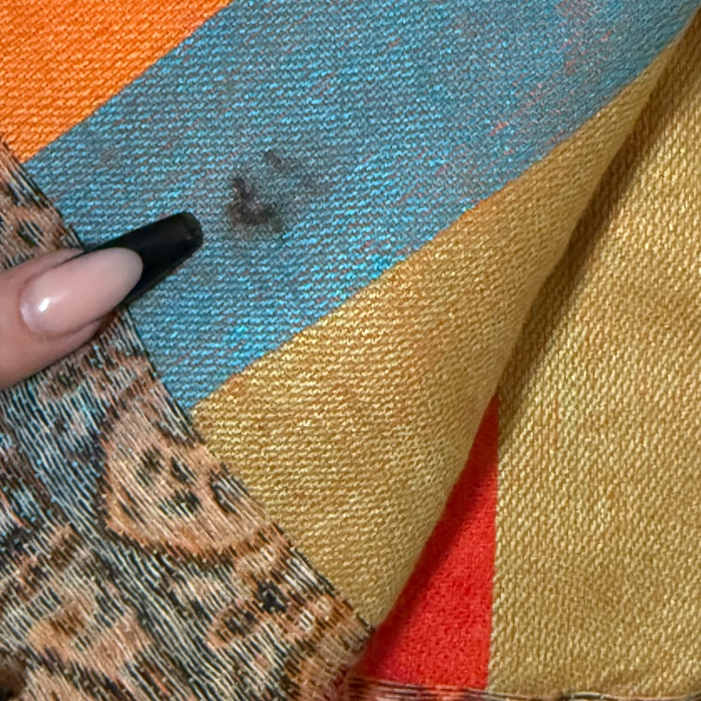 Pashmina Multicolor Patterned Scarf - Picture 5 of 5
